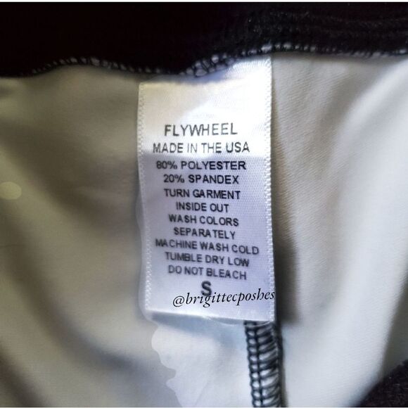 FLYWHEEL Black/Purple Palm Tree Print Leggings - Picture 6 of 6